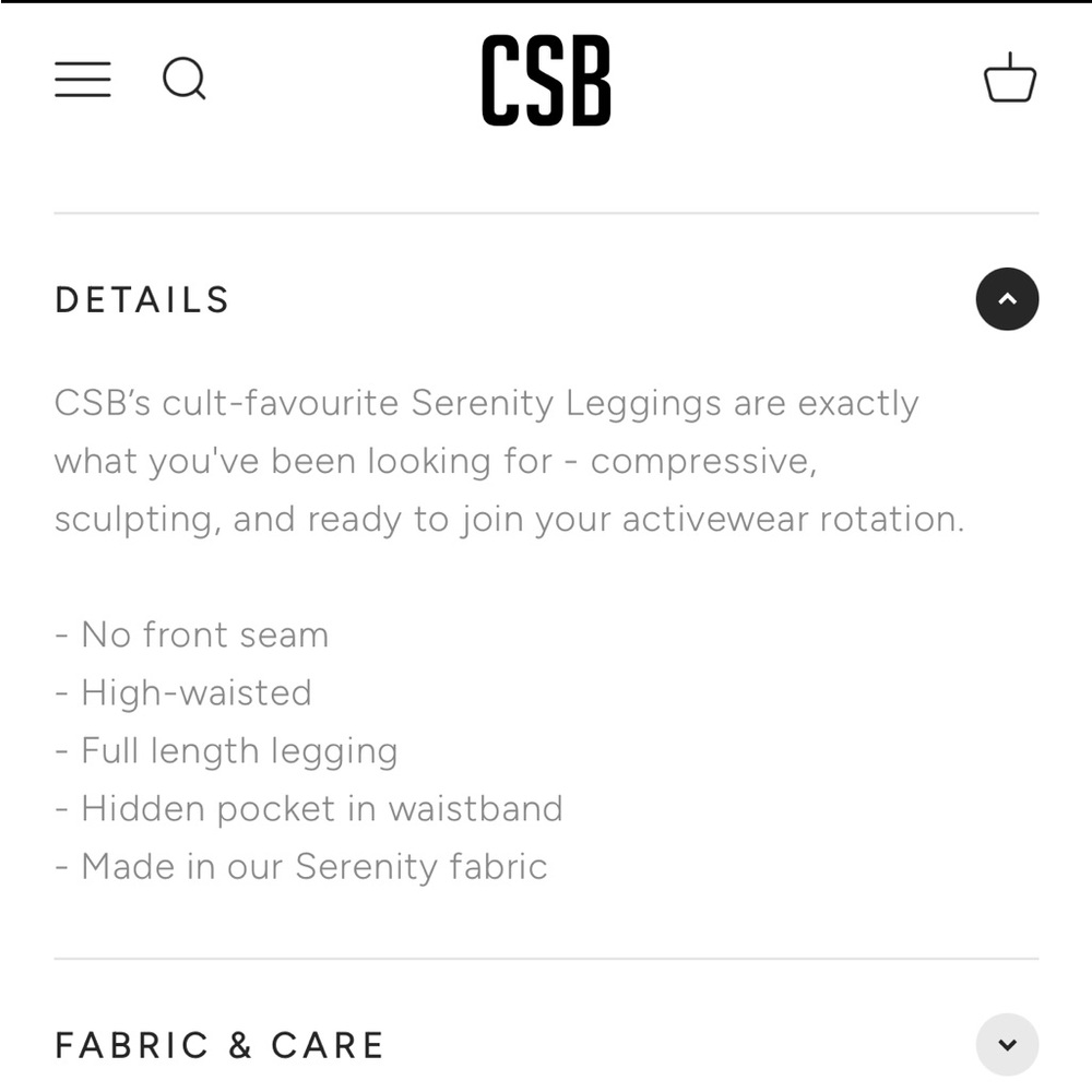 CSB Cherry Serenity Leggings NWT - Picture 9 of 9